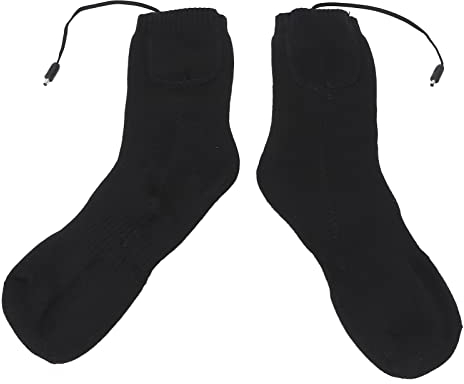 Asixxsix Heated Socks - Electric, Washable, Bendable Thermal Socks for Winter, Cold Feet, Outdoor Sports - 5V Heating, Foot Warmer for Women & Men