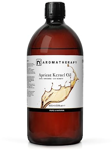 n2 Aromatherapy Huile de Noyau D’Abricot - 900 ml - Huile Végétale pour Corps, Visage, Cheveux, Massage
