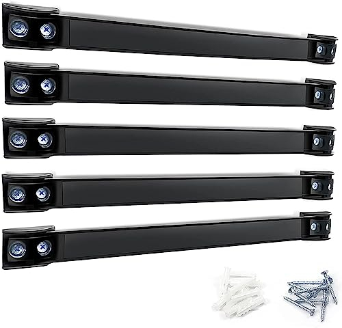 Set of 5 Magnetic Tool Holder Racks 40cm Heavy Duty Magnetic Tool Holder Magnet Tool Bar Wall Holder Strips for Garage Workshop Tool Storage