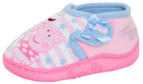 Peppa Pig Girls Slippers Kids Fleece Fur Lined Booties Toddler Slipper Boots House Shoes