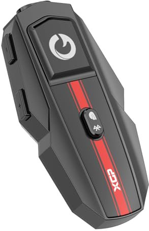 XGP Motorrad Headset Bluetooth V5.2 mit Musik Sharing, 2 Personen Motorradhelm kommunikationssystem mit IP67 wasserdicht, Helm intercom für Ski, Unterstützung GPS/Navigation
