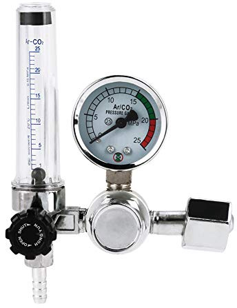Regulador de Soldadura Regulador de Presión de Aire 0-25MPa Reductor de Presión de Argón Válvula Reductora de Presión de Gas Medidor de Gas Argón para Soldadura Mig Tig