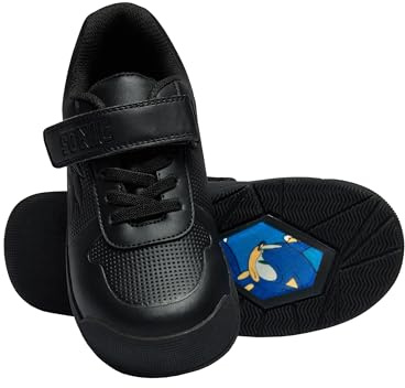 Sonic The Hedgehog Boys School Shoes | Sonic Shoes | Black 13