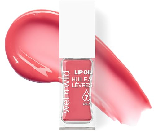 Wet n Wild Huile à Lèvres Teintée, Gloss Rouge Nourrissant et Non Collant Enrichi de 7 Huiles Naturelles, Formule Légère pour un Effet Brillant Miroir, Vintage Society