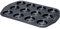 Circulon Ultimum Shallow Muffin Trays for Baking 12 Cup - Non Stick Bun Tins, Freezer and Dishwasher Safe Carbon Steel Bakeware, Black
