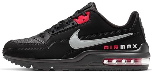 Nike Mens AIR MAX LTD 3 Running Shoe, Black/LT Smoke Grey-University RED,43 EU
