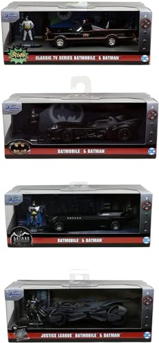 Jada Giocattoli Batman Batmobile Scala 1:32 Die-Cast Nero Batman Toy Car