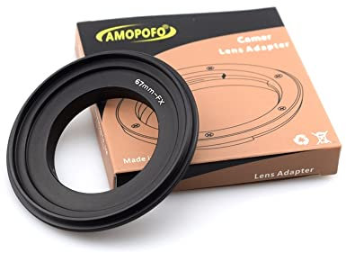 67mm-FX Macro Shoot Ring,67mm to FX Reverse Adapter Ring,Compatible with for Fuji film FX Camera X-A5 X-A20 X-A10 X-A3 X-A2 X-A1 X-T2 X-E3 X-E2S X-E2 X-E1 X-T100 X-M1 X-Pro2,Macro Shoot.