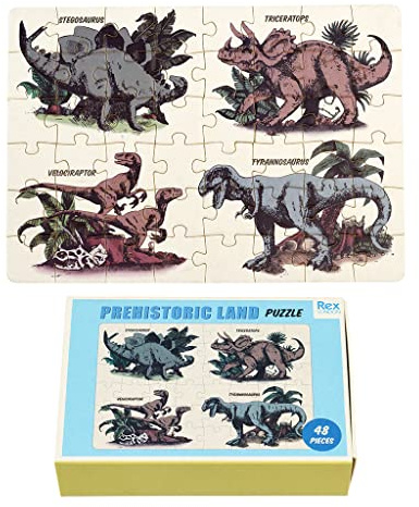 Mini pussel med 48 bitar dinosaurie