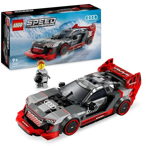 LEGO Speed Champions Audi S1 e-tron quattro Race Car Toy Vehicle, Buildable Model Set for Kids, Playable Display Gift Idea for 9 Plus Year Old Boys and Girls Who Enjoy Independent Play 76921