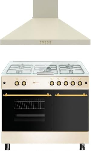SOLTHERMIC COMBO PACK CREMA COCINA PORTABOMBONA Y CAMPANA (90 CM) / HORNO GRAN CAPACIDAD / 5 QUEMADORES ALTA GAMA