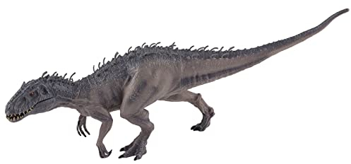 CDQL Dinosaurier-Modellspielzeug, Simulationstiermodell Tyrannosaurus Dinosaurierfiguren Spielzeuggeschenk für Jungen, Partydekoration (Großer Grauer Indominus Rex (Mund beweglich))