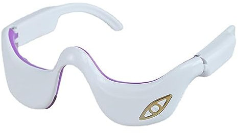 Massaggiatore per maschera per gli occhi riscaldante, 3 modalità di massaggio, massaggiatore per maschera per gli occhi, cuscino riscaldante per gli occhi ricaricabile tramite USB, massaggiatore