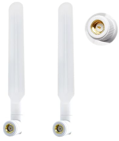 2 Paquete Antena 4G LTE Antena SMA Macho, Antena WiFi SMA Doble Banda 2.4GHz 5.8GHz para Grabador de Cámara IP de Seguridad de Vigilancia Cámara de Visión Trasera de Remolque de Camión Monitor