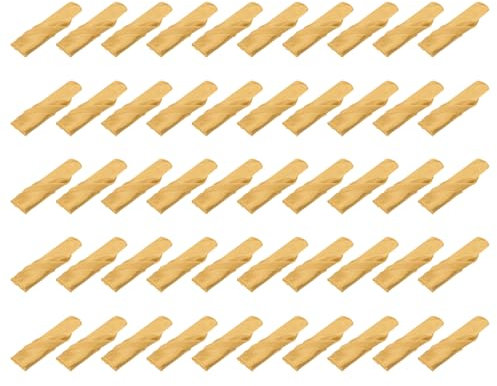 sourcing map 50pcs Gold Satin Table Napkins Polyester Square Bright Table Napkin Fabric Table Napkin for Event Wedding Party Table Decoration,17×17 Inch