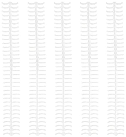 Dos de Reliure en Plastique de 12 Mm, capacité de 85 Feuilles, Paquet de 10, Conception à 34 Trous, Anneaux Légers Réutilisables, Brillante, Usage Pratique au Bureau, à