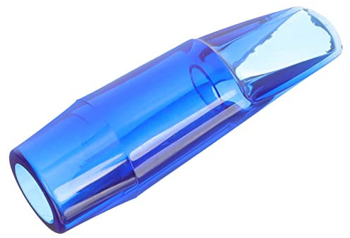 VICASKY Altsaxophon Ersatz Mundstück Aus Langlebigem Kunststoff Transparent Tiefblau Saxophonteil Mit Polierter Oberfläche Leicht Und Tragbar Für Musiker Und Übung