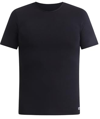 Dim Homme – T-Shirt Thermique R-Neck Manches Courtes x1 | sous-vêtement Chaud et Respirant | Coton Stretch | Seconde Peau Douce | Certifié Oeko-Tex
