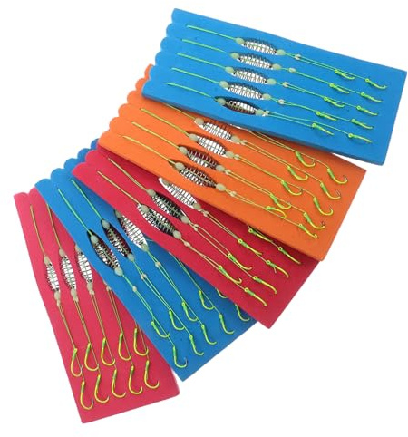 Healifty 25pcs Carp Fishing Feeder Basket Hooks with High Sensitivity Spring Design PE Material Coarse Fishing Bait Holder for Accurate Bait Placement and Enhanced Strike Rates