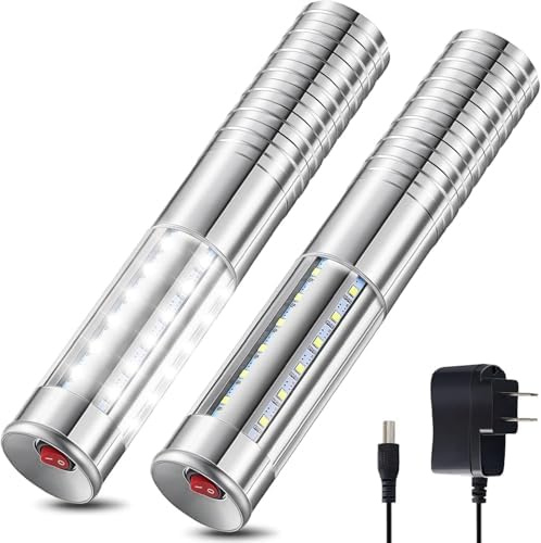 Set med 2 LED-lampor för flaska - Uppladdningsbara stroboskop- och ljusstavar för champagneflaskor, bar, klubb, fest, födelsedag, bröllop, evenemang
