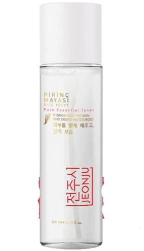 JEONJU Rice Yeast - Tónico facial sin alcohol con niacinamida, alantoína y pantenol, 200 ml