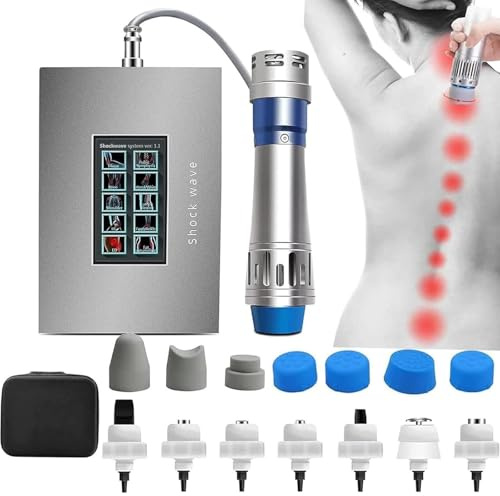 Stötvågsterapiapparater – pekskärm, stöt-våg terapeutiska apparater för erektil dysfunktion, med 7 massagehuvuden, fri/justerbar energinivå