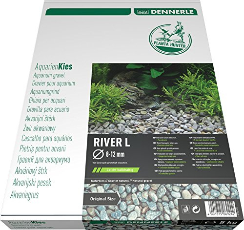Dennerle Naturkies Plantahunter River 8-12 mm - Aquarienkies, Bodengrund fürs Aquarium
