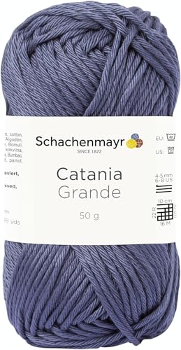 Schachenmayr Catania Grande 9807331-03393 graphit Handstrickgarn, Häkelgarn, Baumwolle