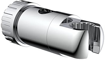 EISL DXZ-03 Gleitschieber, Duschhalterung für Duschstange, Schieber für Wandstange 18mm Halterung für die Handbrause, Chrom