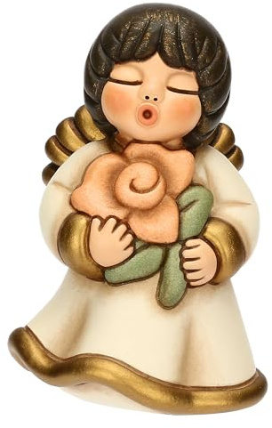 THUN - Angelo custode Gratitudine- cernamica - Collezione Angeli - 5,0 x 4,8 x 7,5 cm