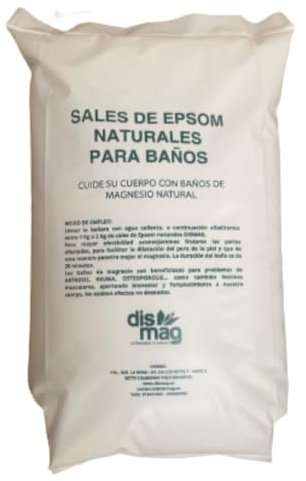 Sali di Epsom per il bagno. Sale di Epsom formato sacchetto 10 kg. Bagno e cura della persona. Fonte concentrata di Magnesio naturale. Sale da bagno puro al 100%. Ideale per il rilassamento muscolare.