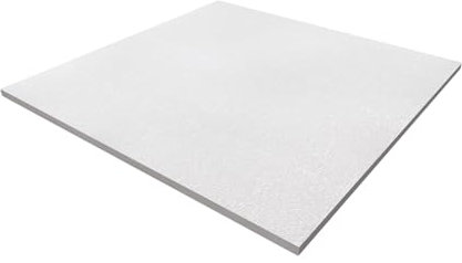 Paneles para techo acústicos de 60 x 60 cm, color blanco, para aislamiento acústico, techos de oficinas, tiendas, laboratorios (paneles arenados órbita, grosor 13 mm)