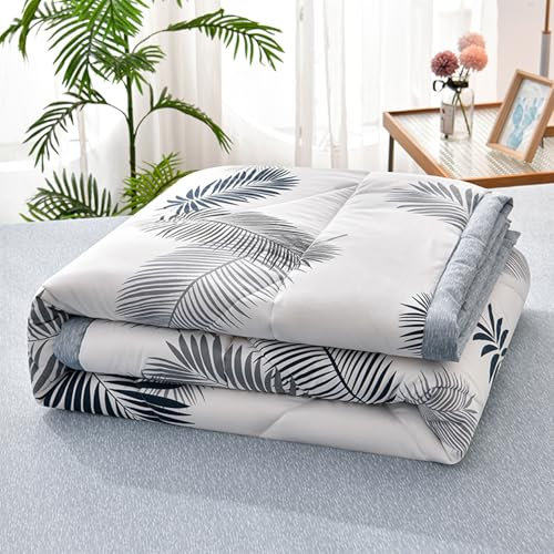 Quilted Bedspread for Single Double Size, Soft Lightweight Printed Pattern Reversible Quilted Bed Throw Patchwork Quilt, Sofa Blanket,C,180x200cm