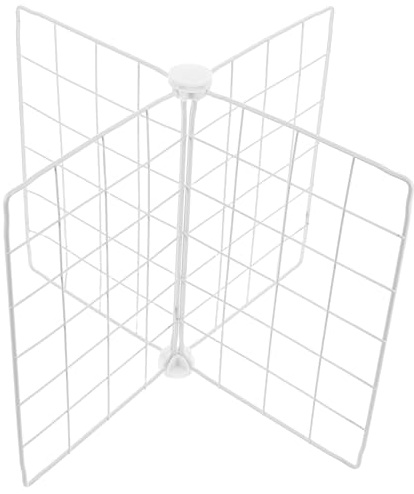 HOLIDYOYO Separatore Organizzatore a Congelatore per e Design in Bianco Ferro Ventilata Regolabile Pratico Bevande e Cibi Frigorifero e Freezer