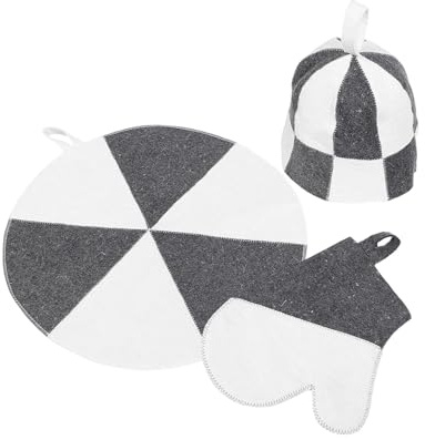 ＡＷＨＡＯ Juego de 3 accesorios para sauna, tapete de cojín para bañera, ducha y spa.