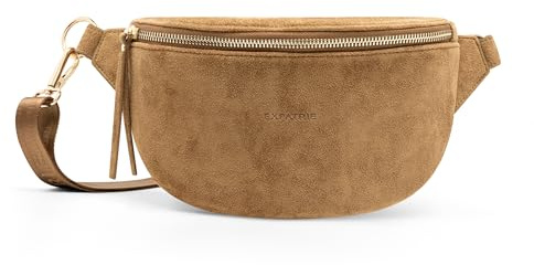 Expatrié Sac à Main pour Femmes Marron - Alice Small Suede - Sac Banane en Cuir Végétal pour Festival, Voyage et Vie Quotidienne - Sac à Hanche Elégant - Déperlant