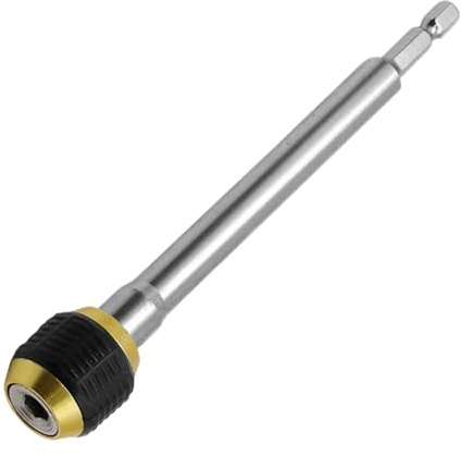 Borrförlängning, sexkantig handtagsstång, snabbfrigörande adapter med hållbar konstruktion, tillbehör för elverktyg med enkel användning, borrförlängning med precisionspassform, hemförbättringsprofes