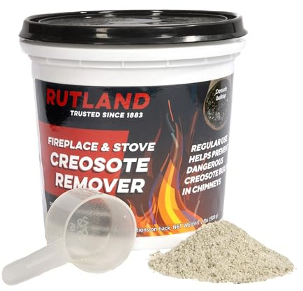 Rutland Creosote Remover, Fireplace, Wood Stove & Chimney Cleaner, 2 lb Tub