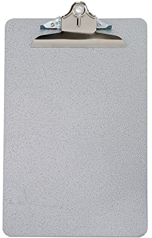 Q Connect Kanzleipapier/A4 Stahl Klemmbrett – Grau