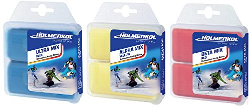 Holmenkol Skiwax-Set 6 x 35g Worldcup Wax - Skiwachs für Alpin + Nordic + Board