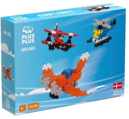 PLUS PLUS- Basic Aviation Boîte 170 pièces-Jeu de Construction-PP3724, PP3724, Multicolore