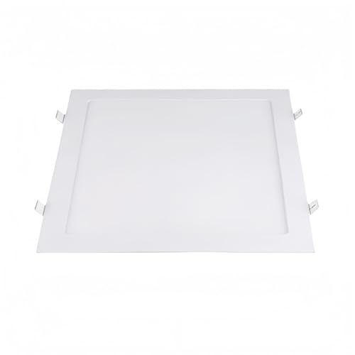 ONSSI Placa Led de Techo 24W Cuadrada 295x295 mm,Panel Super slim (Luz Neutra,4500k) Marco Blanco Alta Luminosidad Empotrado Lámpara de Techo