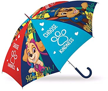 Kid Licensing Licensing KL84328, Regenschirm automatik, 45 cm, Paw Patrol, Kinder-Regenschirm mit automatischer Öffnung. Druchmesser PARAGUAS 46CM AUTO PAW PATROL bunt