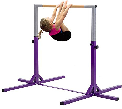 Support de gymnastique Barre de gymnastique Bâton de gymnastique Équipement d'entraînement Enfants Barre d'escalade Horizontal Haute Bar Bois dur