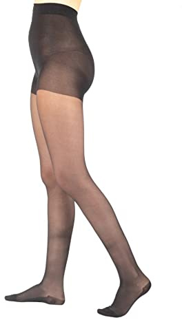 VENO CONTROL Collant Donna 70 DEN, Compressione graduata 13-15 mmHg, Defaticanti, Trattamento Antibatterico e Antiodore, Made in Italy, Misura 6, Nero