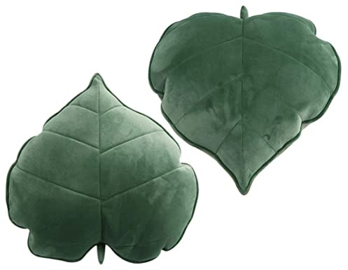 Cyprinus Carpio 3D bladform hushåll kudde kudde soffa ländrygg kudde hushåll prydnadskudde dekoration paket med 2