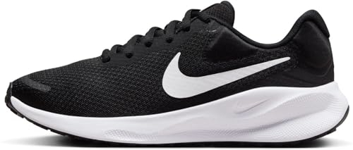 NIKE Revolutin 7, Sneaker Mujer, Negro Y Blanco, 36.5 EU