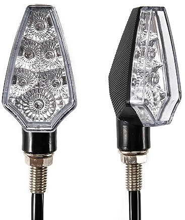 evomosa Intermitentes Moto LED 12V 24V Intermitentes Moto Luces (B)