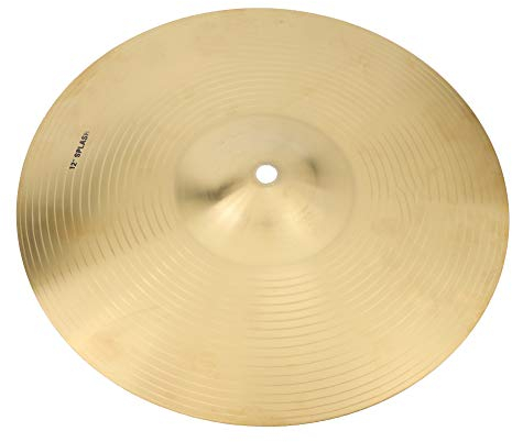 Crash-Becken, Ride-Becken, Langlebiges Messing-Trommelbecken, Musikinstrumentenzubehör für Schlagzeugspieler, Percussion-Trommel, 12 Zoll