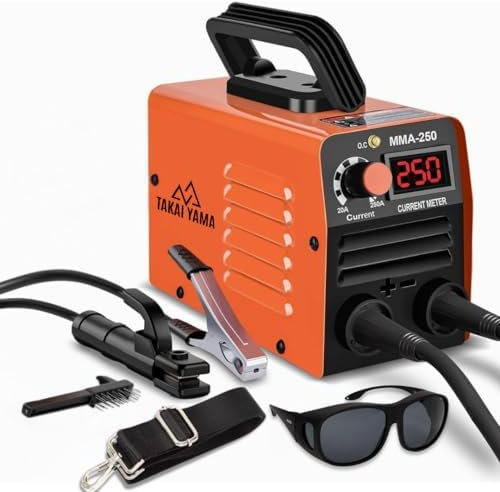 Maquina de Soldar Portátil 1,5 kg | Mini Soldador Inverter 250V | Pantalla LED | MMA + LIFT TIG | Electrodos 1,6–2,5 mm | Soldadura Profesional Compacta